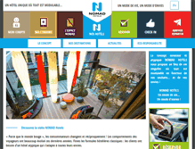 Tablet Screenshot of nomad-hotels.com